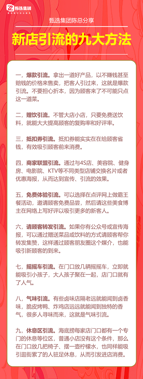 新店引流的九個好方法(圖1)